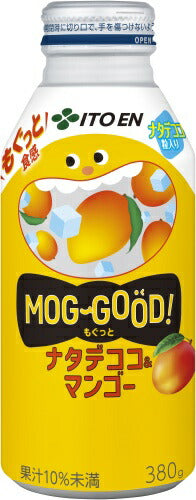 伊藤園 もぐっと ナタデココ&マンゴー 380g ボトル缶 24本入 果汁飲料 MOG GOOD
