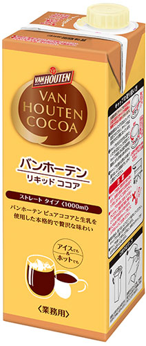 バンホーテン リキッドココア ストレートタイプ 1L 紙パック 6本入