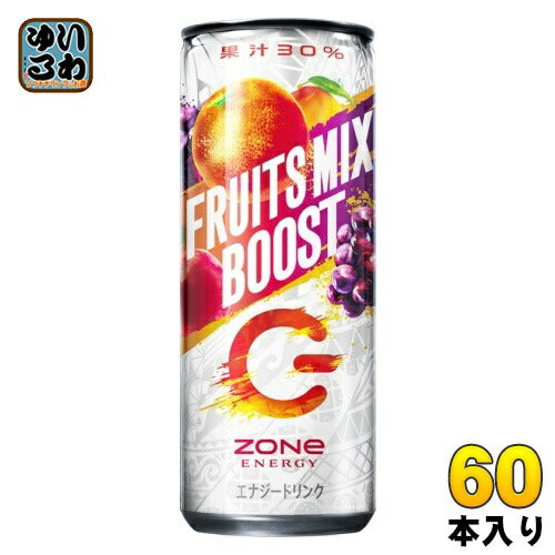 サントリー ZONe ENERGY FRUITS MIX BOOST 240ml 缶 60本 (30本入×2