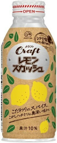 伊藤園 不二家 クラフトレモンスカッシュ 380ml ボトル缶 48本 (24本入×2 まとめ買い) レスカ 炭酸飲料 レモン