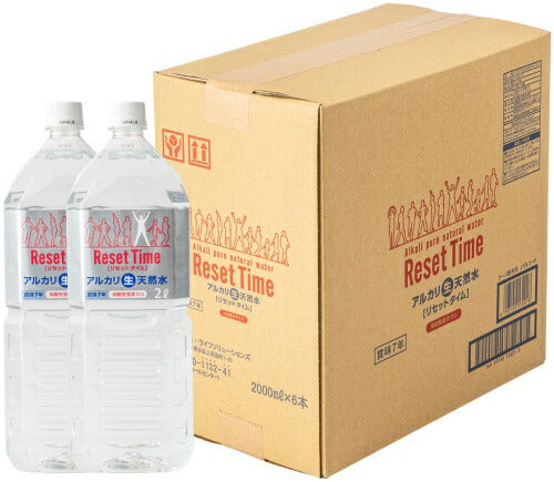 iライフ リセットタイム 2L ペットボトル 12本 (6本入×2 まとめ買い) ナチュラル ミネラルウォーター 軟水 長期保存水 7年保存 防災備蓄用