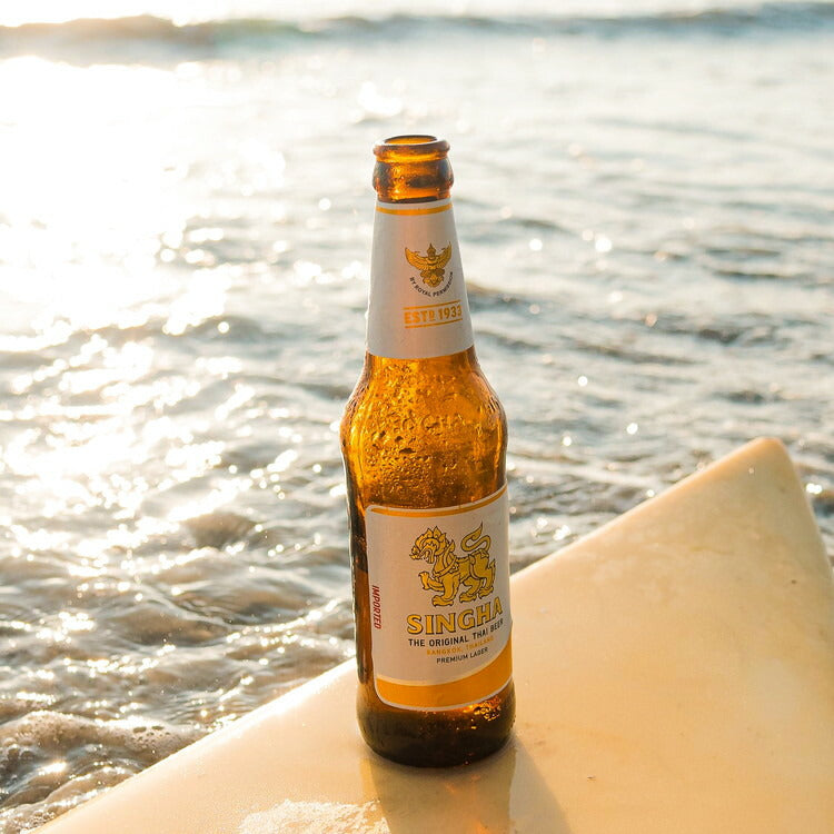 シンハー 瓶 330ml ラッピング付 SINGHA ビール 輸入ビール 1本【送料無料】