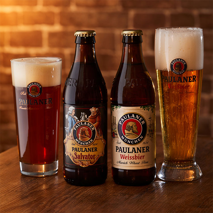 オクトーバーフェスト公式醸造所パウラーナー 飲み比べ ギフト パウラーナー Paulaner ヘフェヴァイス サルバトール ビール 白ビール ダブルボック 小麦 ドイツ ミュンヘン 330ml 瓶 3本