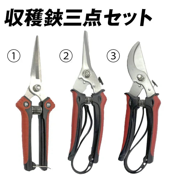 収穫鋏3点セット 1個
