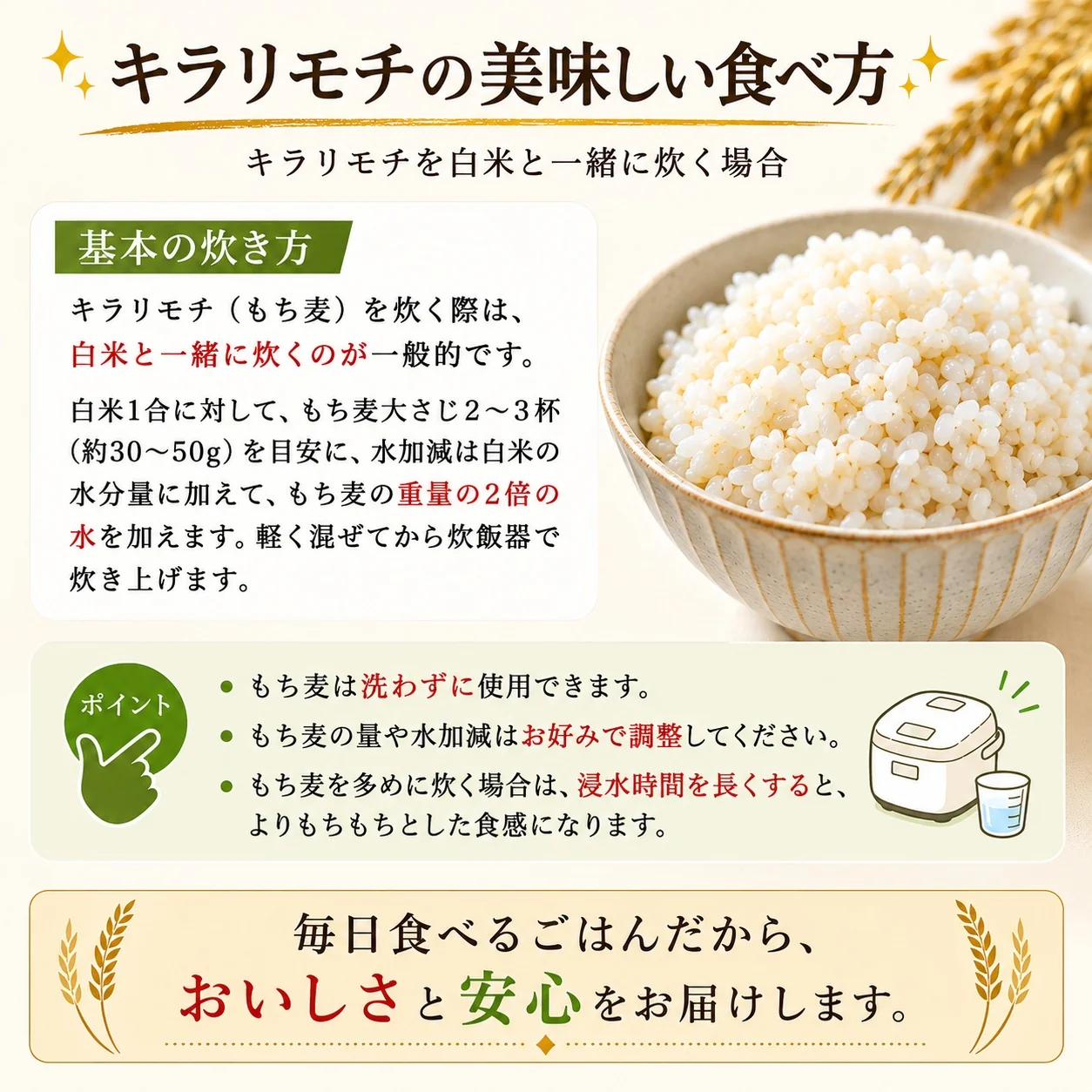 ★キラリモチ / もち麦 5kg 令和8年産 岡山県産