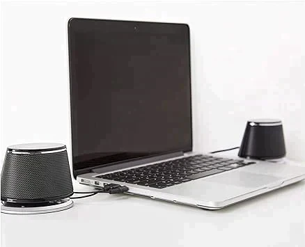 Amazon ベーシック訳あり ダイナミックサウンドスピーカー USB PC コンピューター ブラック 4個セット