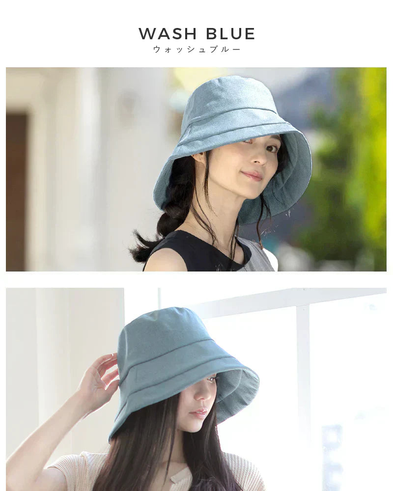 【Fサイズ56-58.5cm-ブラック】【商品名:クラシカルブリムハット】