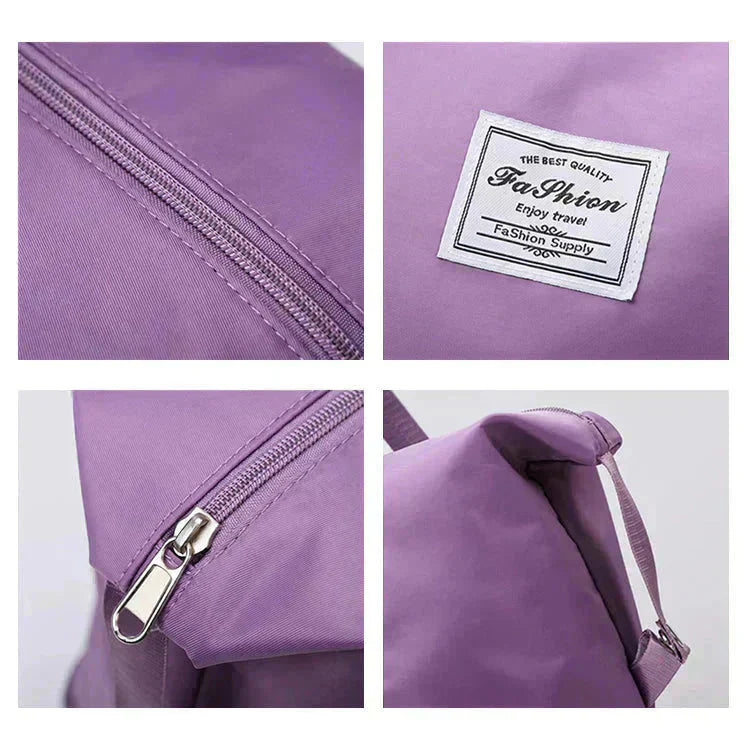 キャリーオンバッグ 「ライトピンク」 旅行バック キャリーバッグ 2way 多機能 大きさ調節 4輪 横押し 折りたたみ 軽量 軽い 大容量 機内持ち込み ボストンバッグ おしゃれ 防水 撥水加工 出張