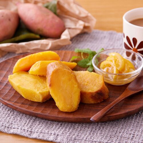 「夢百笑」 焼芋革命 焼き蜜芋皮なしスライス3袋 / 安納芋 さつまいも