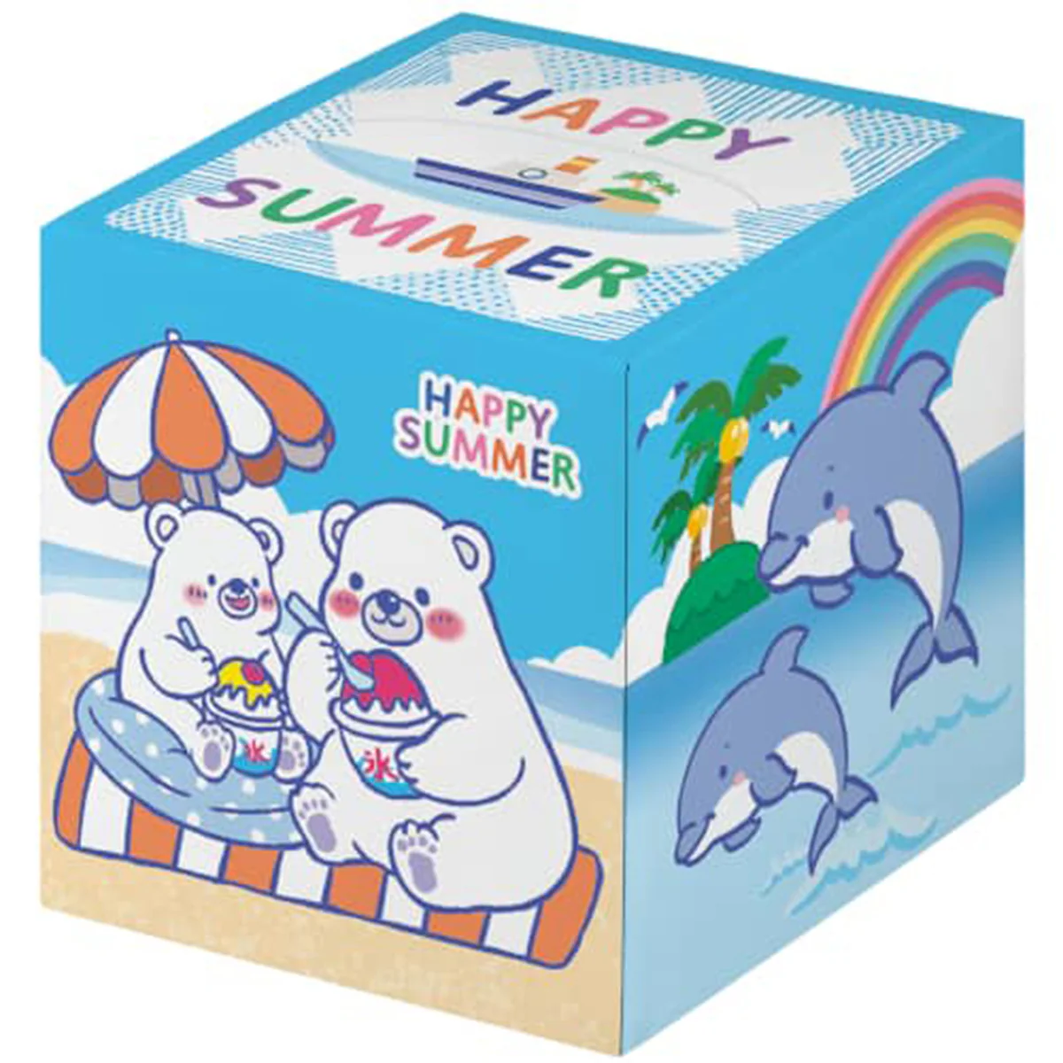 箱ティッシュ HAPPY SUMMER 70W 50箱