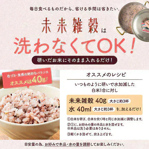 400g 完全国産 未来雑穀21+マンナン 送料無料