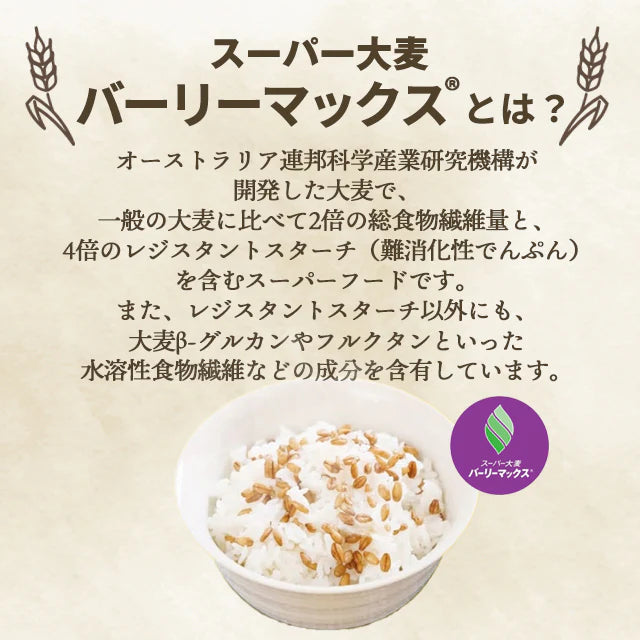 【カズレーザーと学ぶで紹介!】スーパー大麦バーリーマックス400g(粒タイプ)!