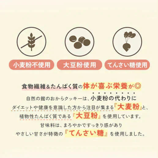【お試し】大麦粉使用の豆乳おからクッキー 180g 送料無料