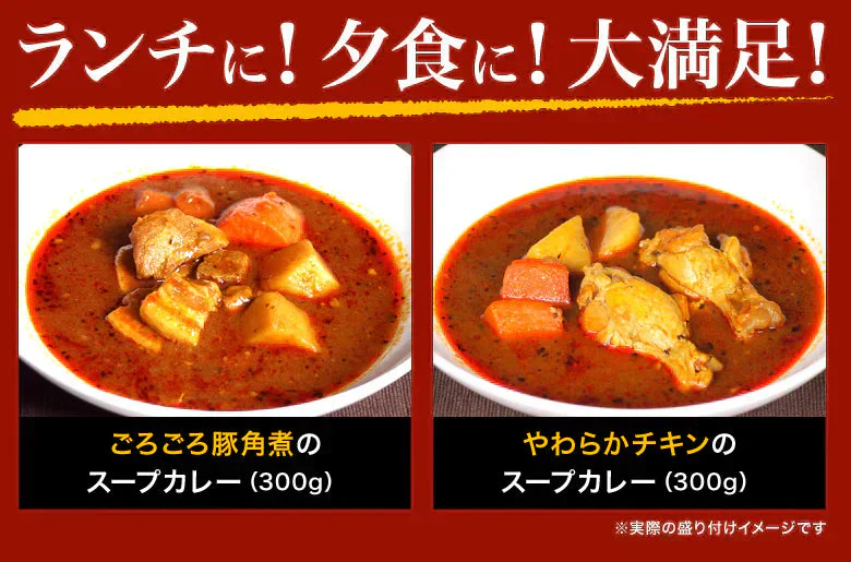 スープカレー 送料無料 札幌極みスープカレー 4食 豚角煮 チキン 北海道 レトルト
