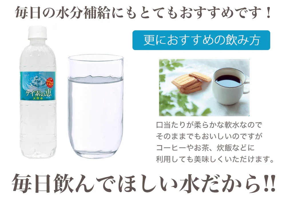 シリカ水 ケイ素水 525ml 40本 シリカウォーター ミネラルウォーター 天然水 天然シリカ 美ウォーター 水 軟水 ケイ素の恵 国産 大分県産