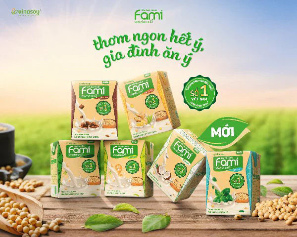 調整豆乳 200ml x 6 パック【SUA DAU NANH FAMI NGUYEN CHAT 6 pack】