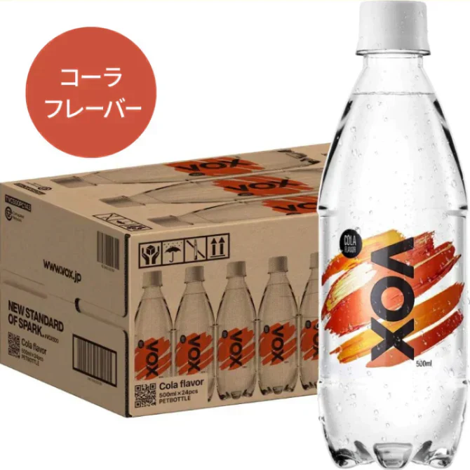 【1本あたり37円】VOX(ヴォックス) 強炭酸水 コーラフレーバー 無糖 500ml ×24本【ご新規さん限定商品】