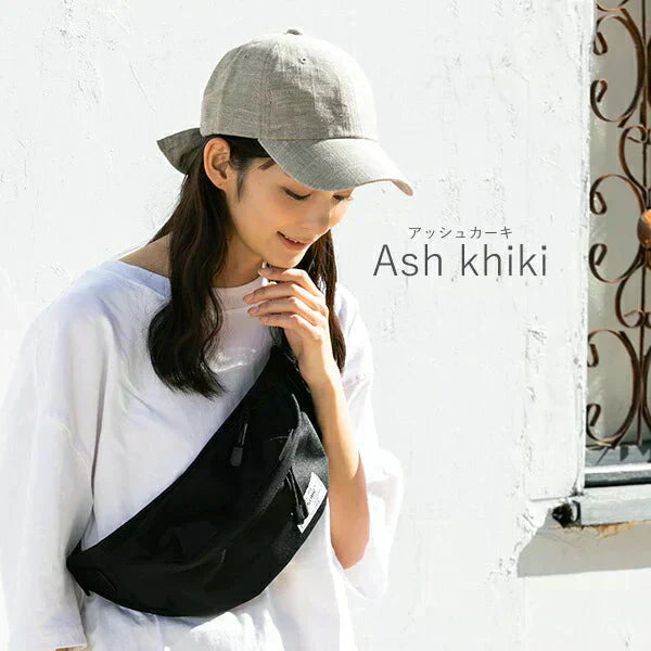 【フリー-アッシュカーキ】【商品名:リボンキャップ】