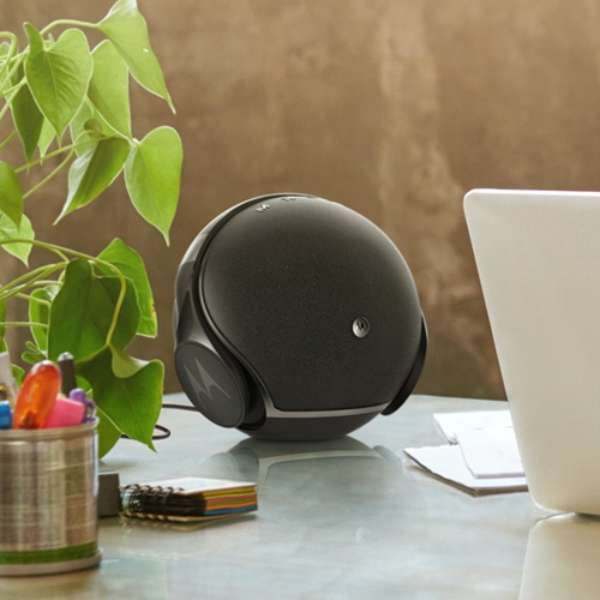 ブラック Motorola Sphere+ モトローラ スフィアプラス ステレオBluetooth®ヘッドフォン&スピーカーシステム【エコ得】