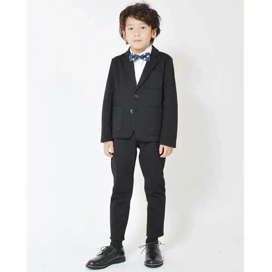 男の子 スーツ フォーマル 子供服 140cm フォーマル スーツ 入学式 子供服 男 ジェネレーター カノコ スーツ(上下セット)ブラック 男の子 卒園式 男児 キッズ