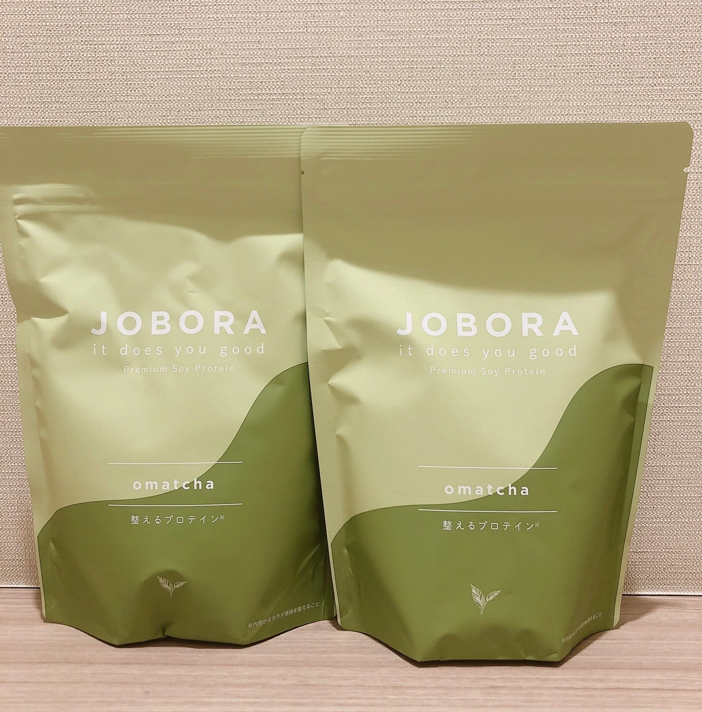 2袋セット JOBORA 整えるプロテイン お抹茶風味 ソイプロテイン