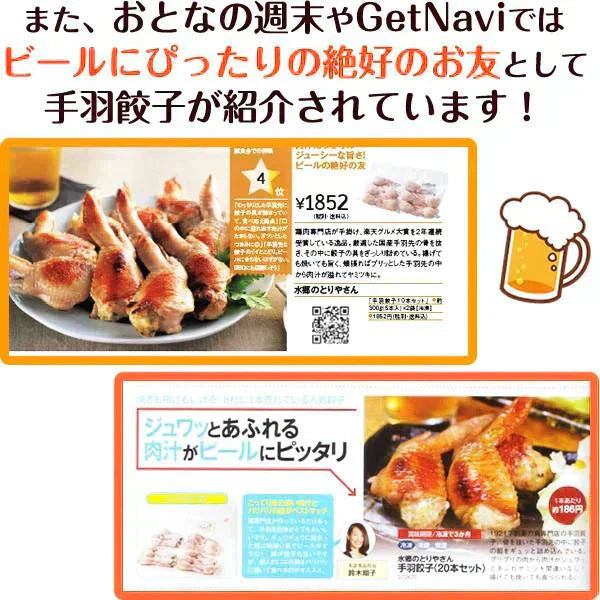 8秒に1本売れてる!手羽先餃子10本セット