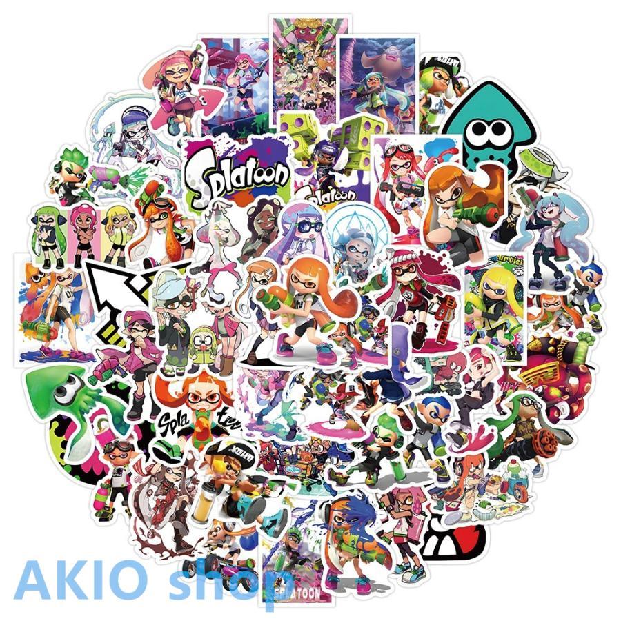 スプラトゥーン3シール 50枚セット スッテカー 萌えグッズ シール ジェットウォータースプラトゥーン グッズ イカ かわいい イベント 可愛い s051
