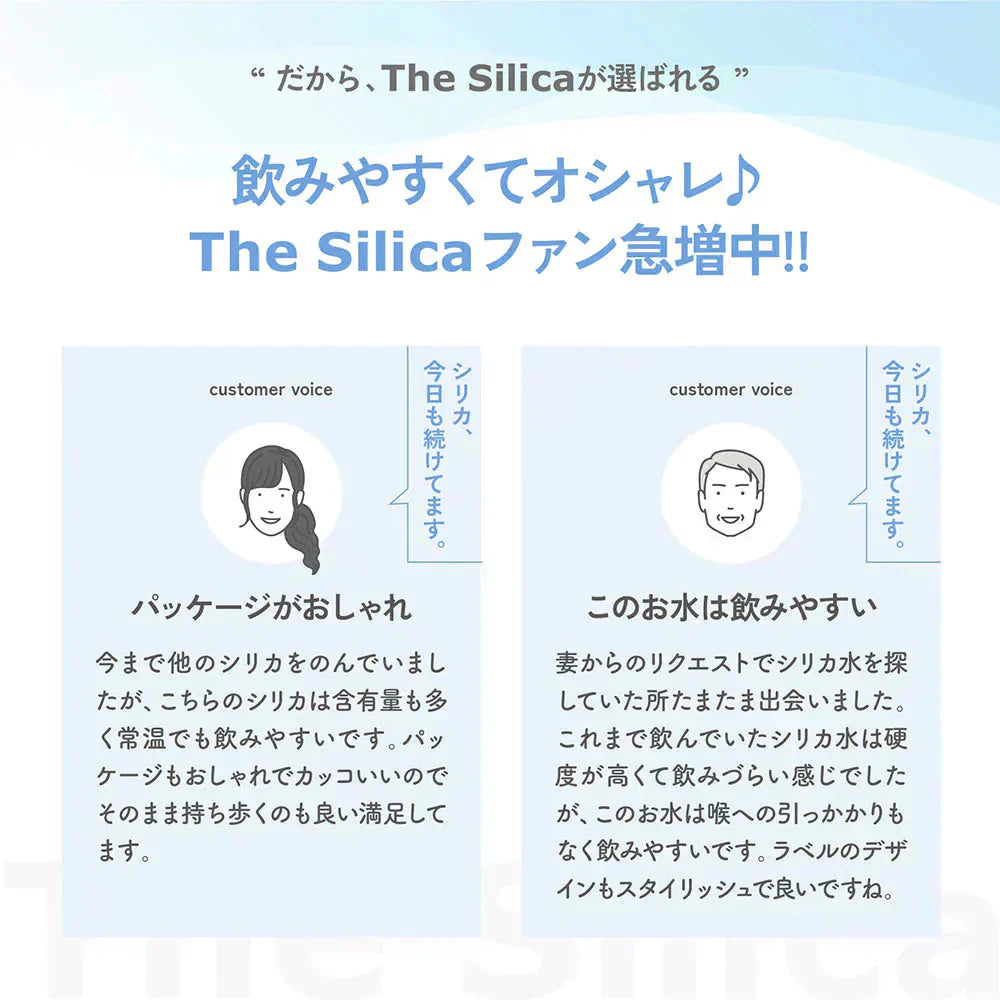 【送料無料】 The Silica ミネラルウォーター シリカ天然水 500ml 24本 2箱(計48本)国産 ケイ素水 ザシリカ