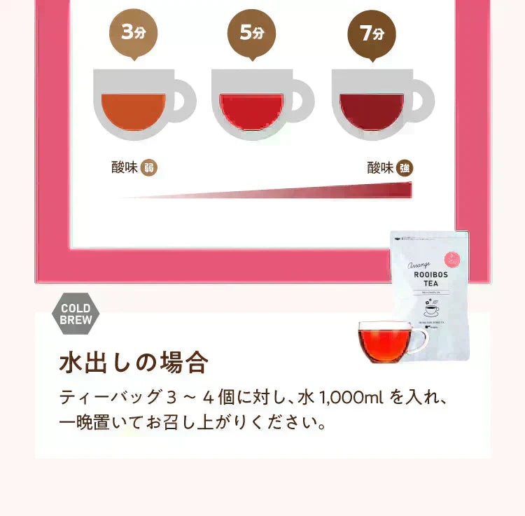 アレンジルイボスティー 有機ローズヒップ カップ用 ティーバッグ 30個入