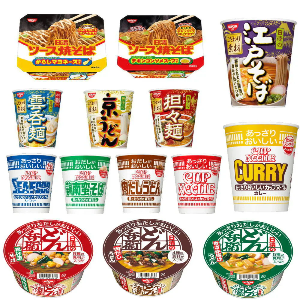 にぎわい広場 日清食品 どん兵衛 京うどん 江戸そば カップヌードルも入ったカップ麺 バラエティ24食セット