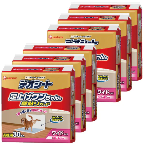 デオシート足上げワンちゃん用 壁貼りガードワイド 30枚 6袋セット