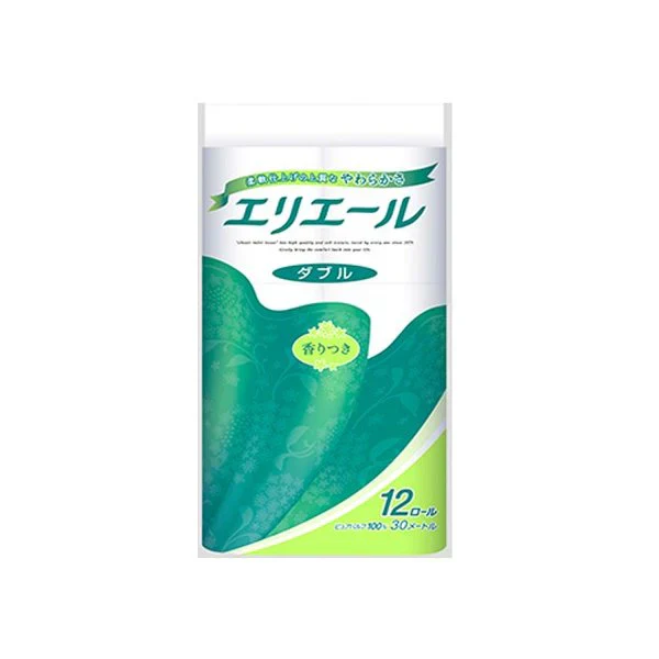 12ロールX6パック トイレットペーパー エリエール ダブル30m