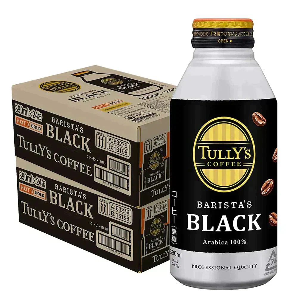 伊藤園 タリーズコーヒー バリスタズブラック 390ml×2ケース(48本)
