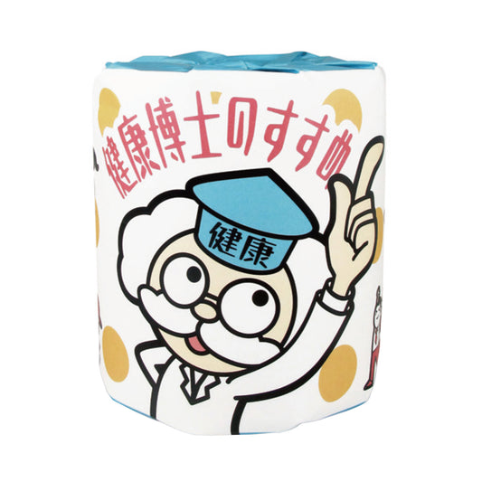 林製紙 啓発用トイレットペーパー 健康博士のすすめ ダブル30m 再生紙100% 個包装100個