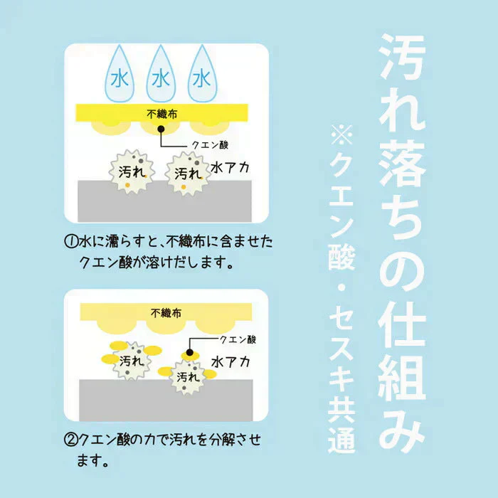 【セスキ】SNSで話題! 使い捨て 掃除スポンジ 30枚 クエン酸 セスキ 掃除 スポンジ 使い捨て 丸型 薄い / シンク トイレ 水アカ 浴室 冷蔵庫 換気扇 / 毎日のお掃除に / 使い切り万能スポンジ 30枚組