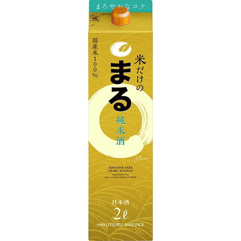 白鶴 米だけのまる 純米酒 3L 1本 3000ml【ご注文は2ケース(12本)まで一個口配送可能です】