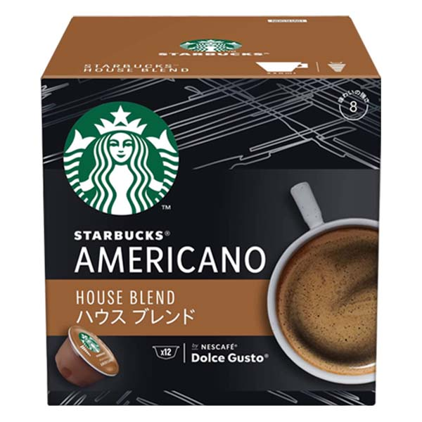 ネスカフェ ドルチェグスト 専用カプセル スターバックス ハウスブレンド ×1箱【3?4営業日以内に出荷】【送料無料】ネスレ ネスカフェ コーヒー ホットコーヒー スタバ