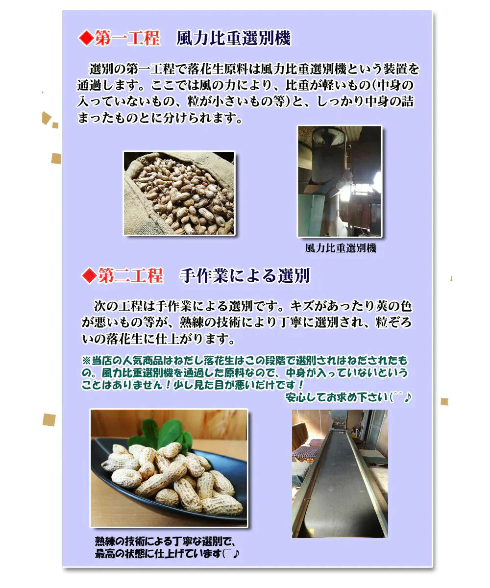 訳あり たっぷり大盛 千葉県産落花生の不揃いバタピー 280g