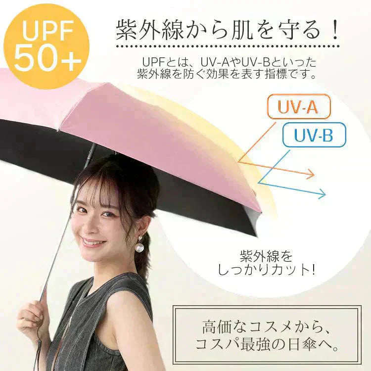 折りたたみ傘 「ネイビー」 UVカット 超軽量 晴雨兼用 コンパクト 日傘 雨傘 紫外線遮断 日焼け防止 遮光 遮熱 熱中症対策 UPF50+ 撥水 傘 折り畳み傘 梅雨対策 男女兼用