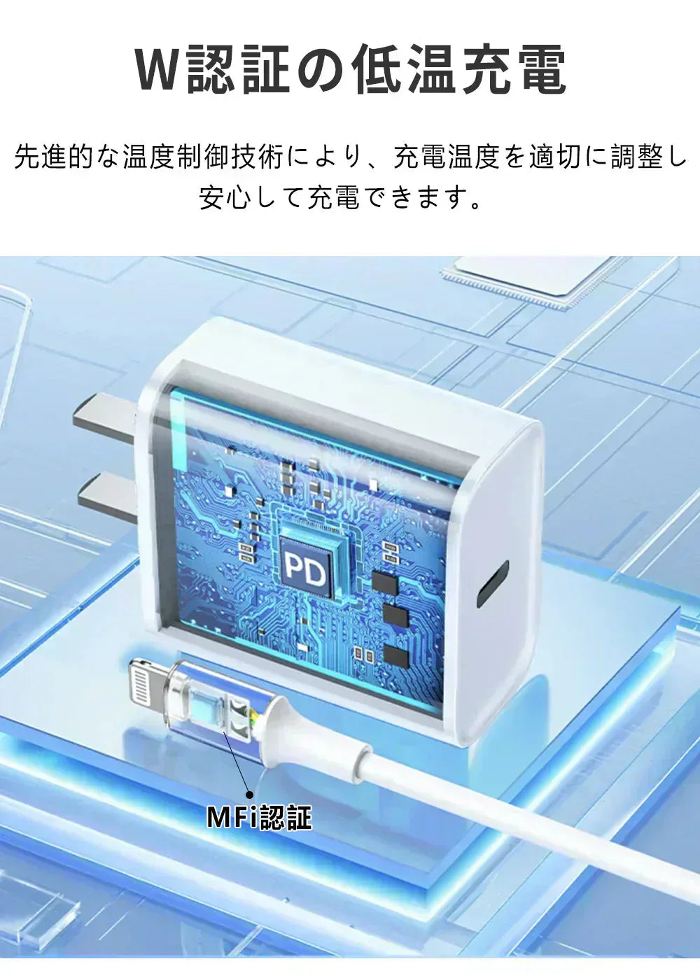 【店長大暴走!爆安秒殺セール!】★30分で60%まで充電★温度管理機能付き iPhone 充電器 ACアダプター Type-C 充電器 typeC-typeCのケーブル付き 純正 タイプc コンセント pd 充電器 20w PSE認証 急速充電 usb-c アダプター Android充電器