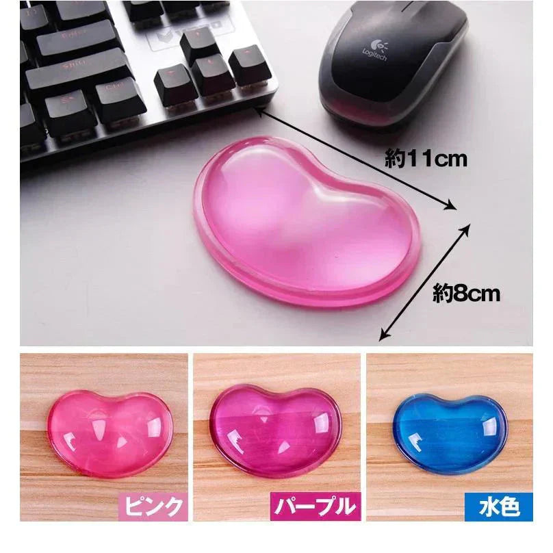 マウスリストレスト 「水色」 手首 楽 負担 緩和 リストレスト パッド サポート シリコン ジェル マウスパッド 疲労軽減 ぷにぷに パソコン業務 PC 自宅用 職場 長時間 労働