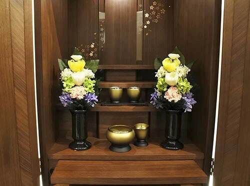 枯れない仏花 麗蘭(れいらん) 小サイズ (単品) 仏花 プリザーブドフラワー 枯れない お彼岸 彼岸 喪中 法事 仏壇 仏壇用 一周忌 三回忌 お供え花