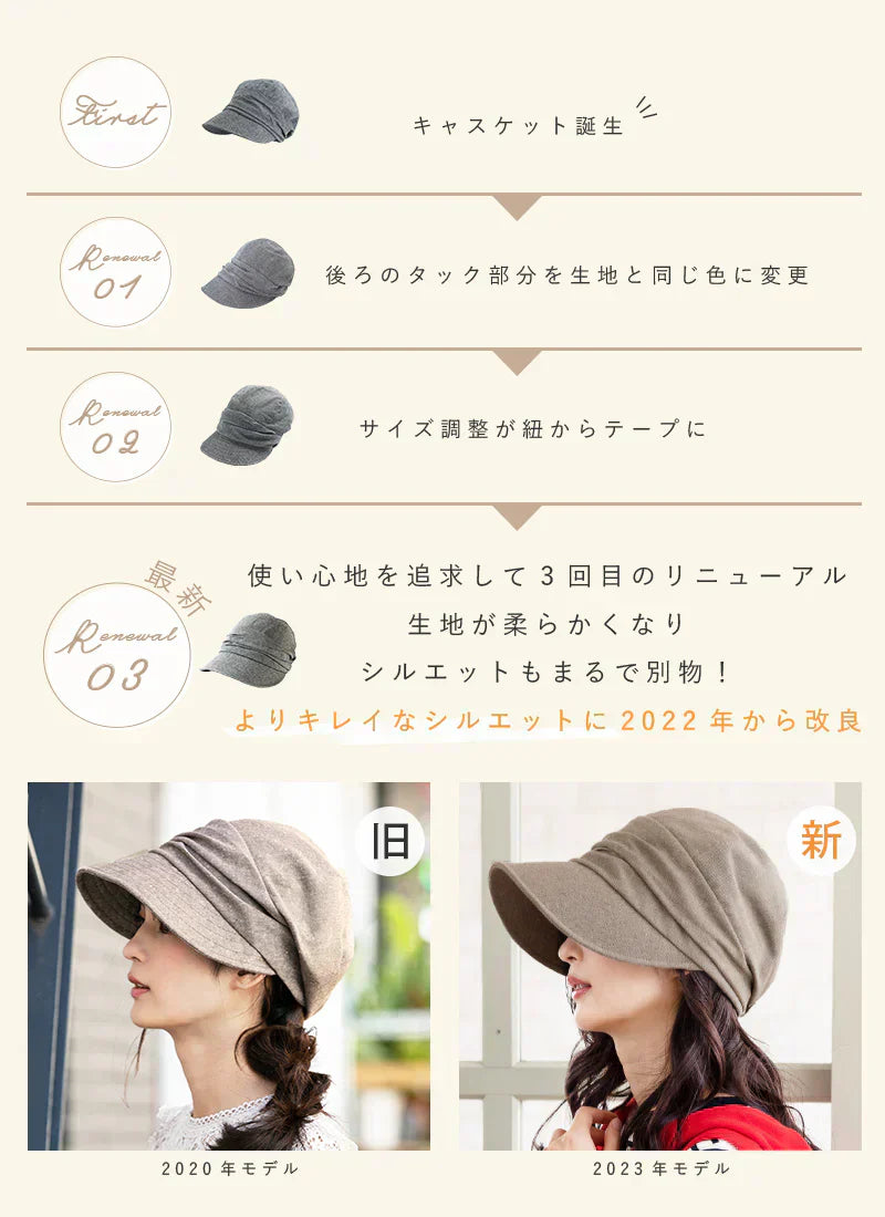 【フリー56-58.5cm-カーキグレー】【商品名:SSシャイニングキャスケット18】