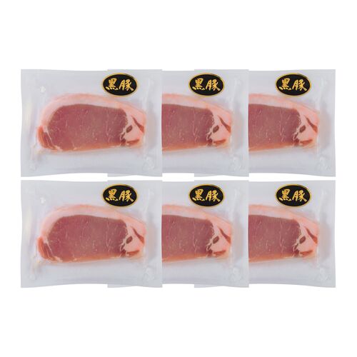 鹿児島県産黒豚使用ロースステーキ用 60g (個包装)×6