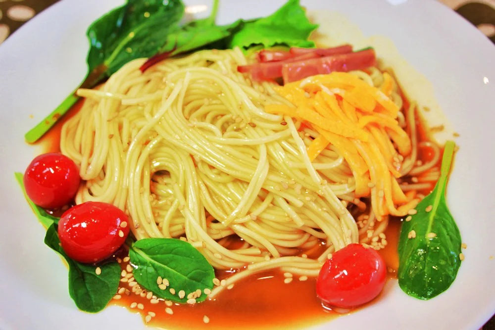 冷やし中華  胡麻だれ2人前 冷麺 冷し中華ゴマダレ 本場九州 お試しセット ご当地 メール便 保存食 非常食 まとめ買い お取り寄せ