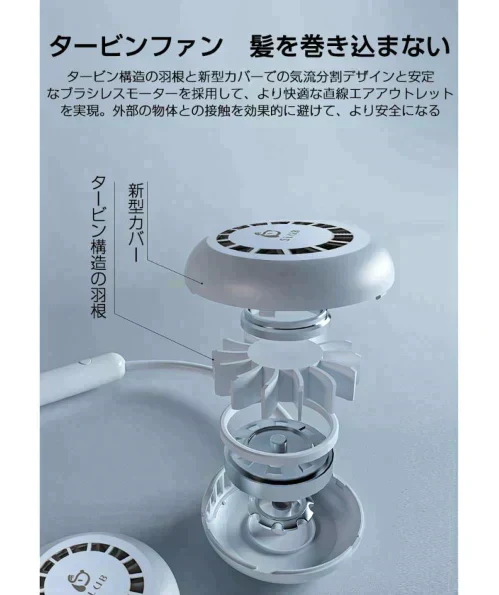 「在庫処分商品」「ブラック」首かけ扇風機 ハンディファン マスクの蒸れ対策 首掛けファン ネッククーラー 扇風機 熱中症対策 usb充電 オシャレ アウドドア ギフト【ご新規さん限定商品】