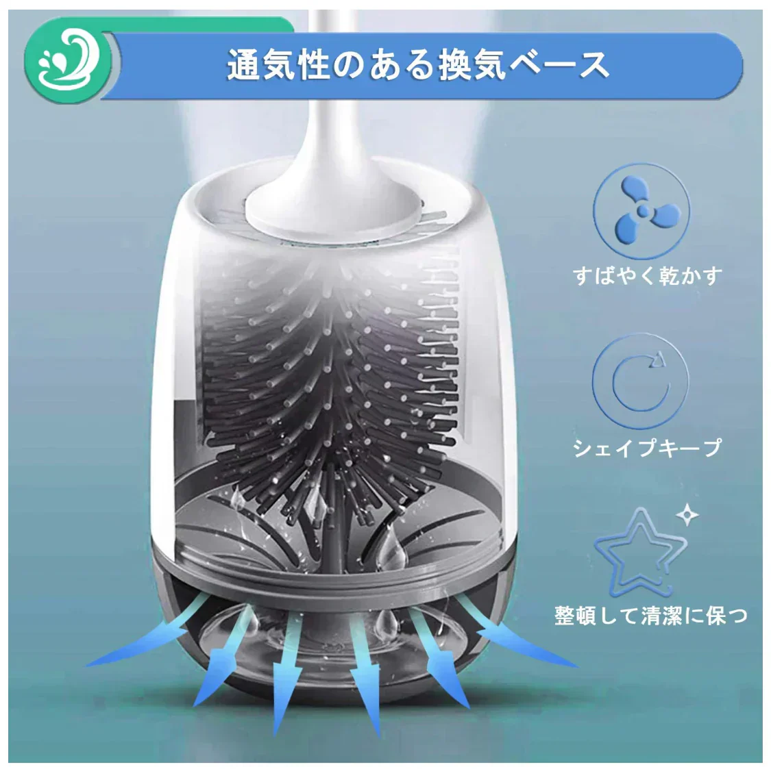 即納商品 トイレブラシ 柔らかい地面式 掃除ブラシ 収納ケース付き コンパクト TPR材質 トイレ掃除 傷つけない 用品 衛生トイレ掃除 トイレ掃除 掃除ブラシ(w073A)グレー