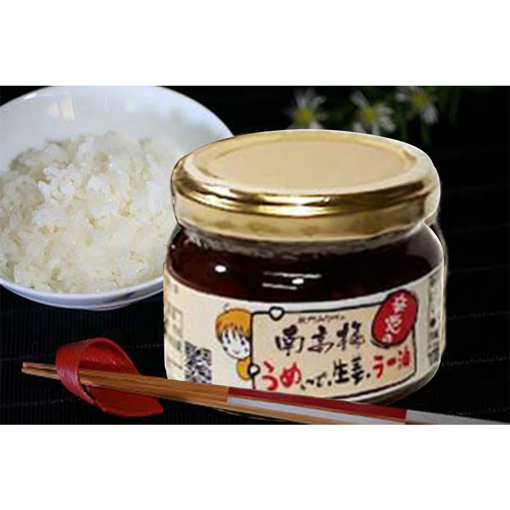 梅生姜ラー油 95g×2個セット 国産 南高梅 うめ 添加物不使用 【送料込み】【お届け不可地域:北海道・沖縄・離島】
