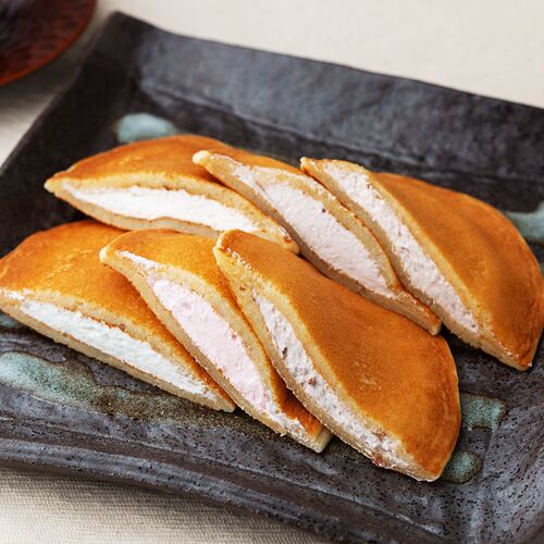 もっちりどら焼き3種セット (クリーム、苺クリーム、小豆クリーム)×各15