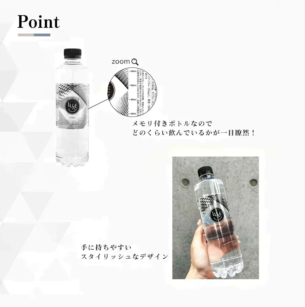 シリカ水 550ml 24本 送料無料 バナジウム シリカ 高濃度シリカ水 天然シリカ ミネラルウォーター ケイ素水 シリカウォーター LUXE 天然水 水 軟水 国産 大分県産